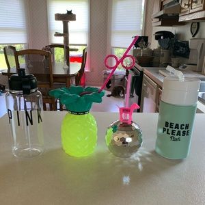 Lot of 4 VS Pink Cups